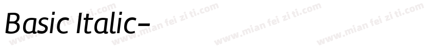 Basic Italic字体转换